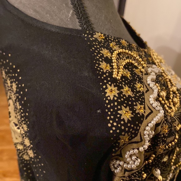 Vintage Bali chic top with beaded butterfly design size OS - Picture 12 of 13